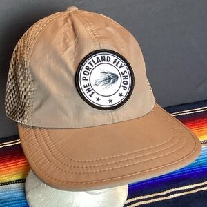 The Portland Fly Shop Tan Mesh Cap